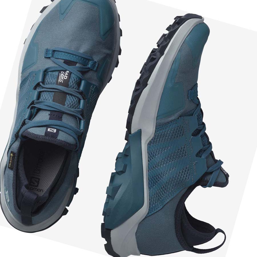 Salomon MADCROSS GORE-TEX Trail Futócipő Férfi Kék | HU 2120AHK